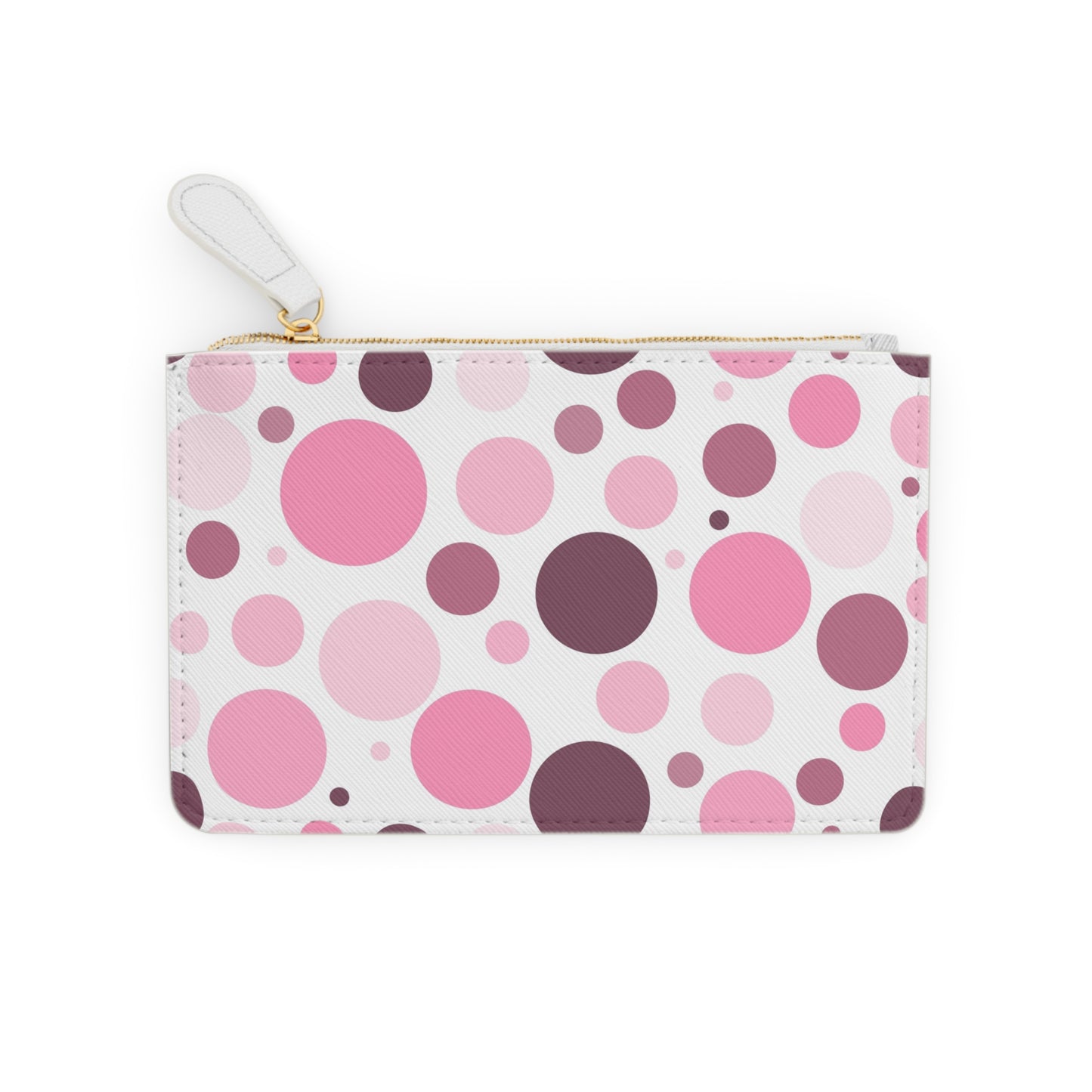 Mini Clutch Bag - Pink Polka Dots