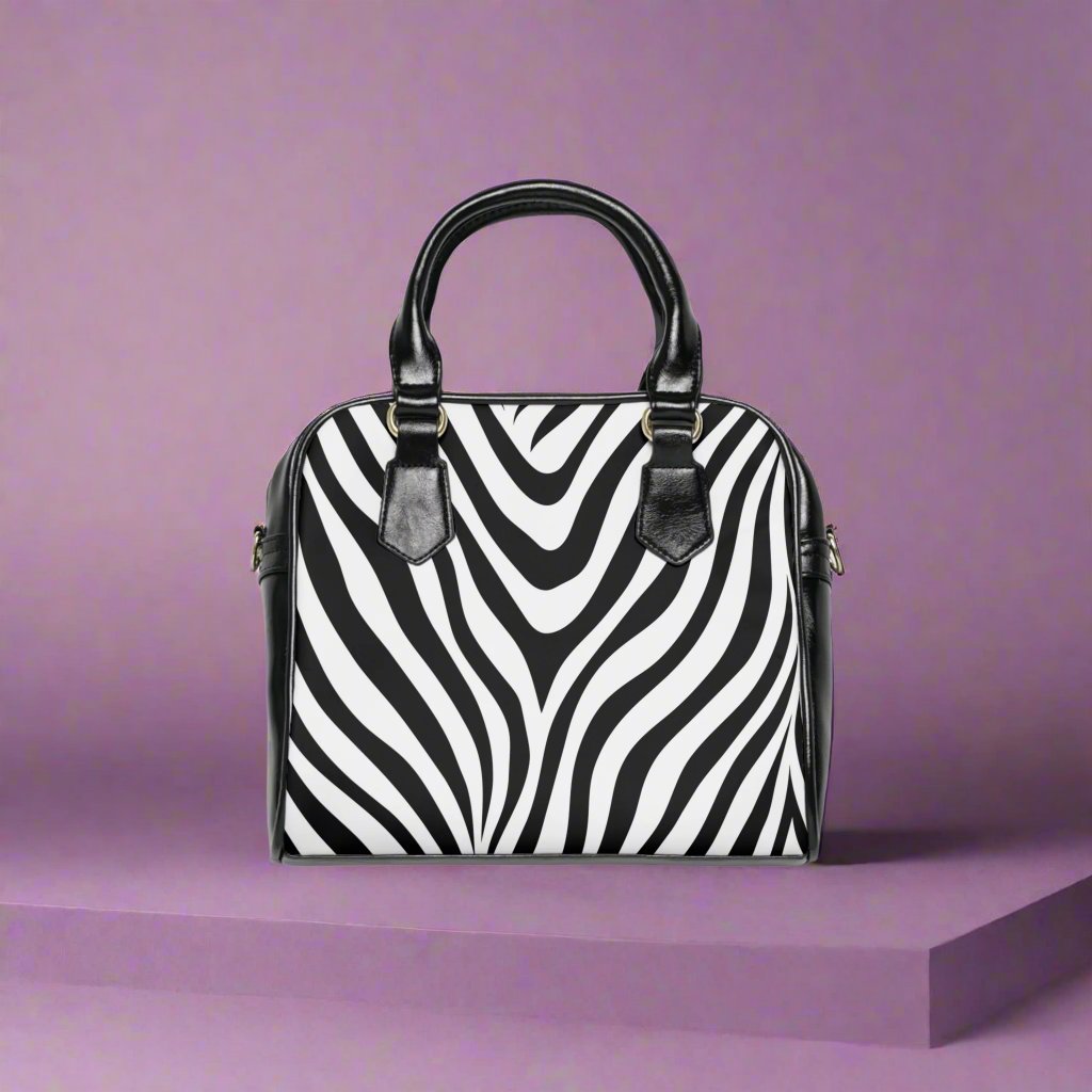 Shoulder Handbag - Zebra