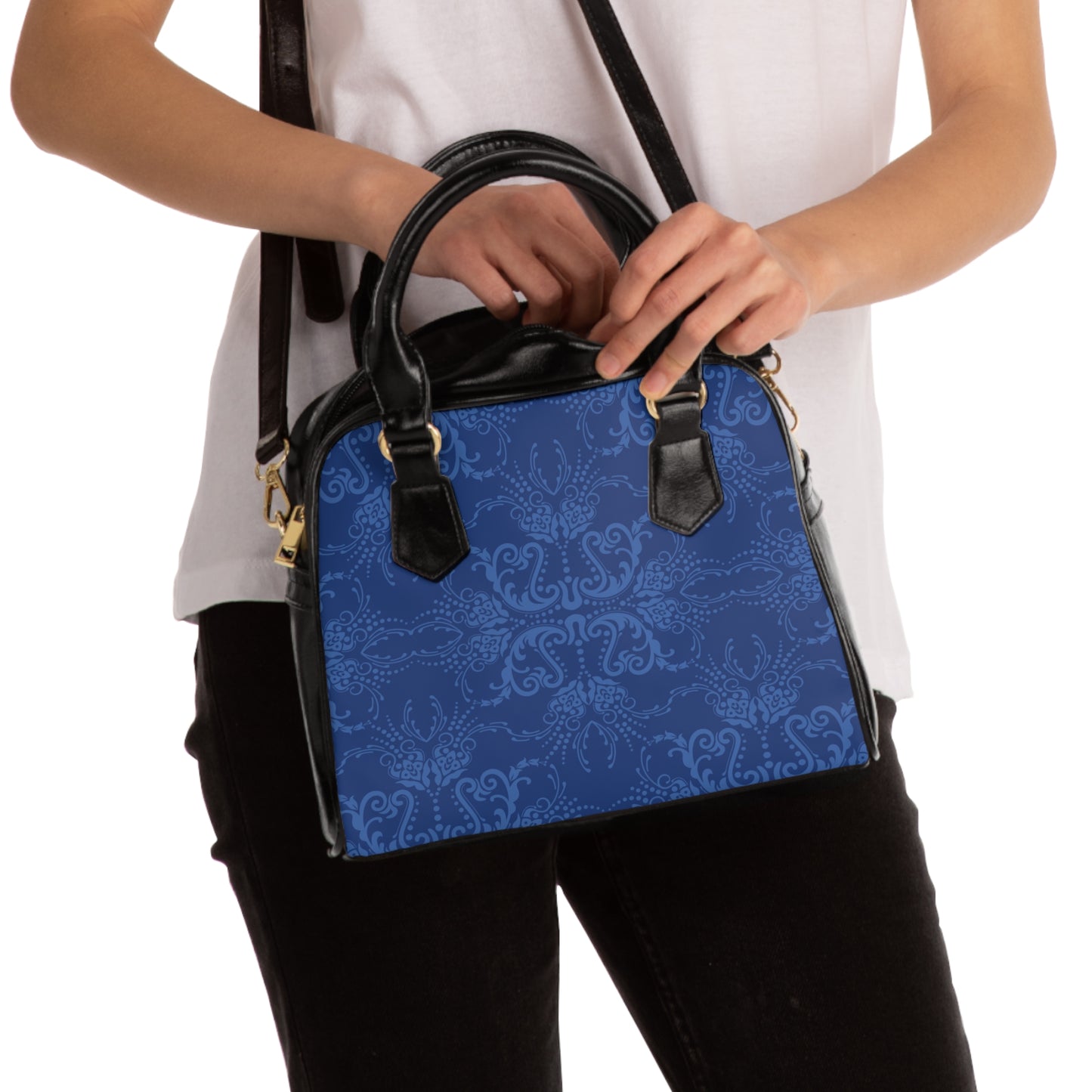 Shoulder Handbag - Navy Blue