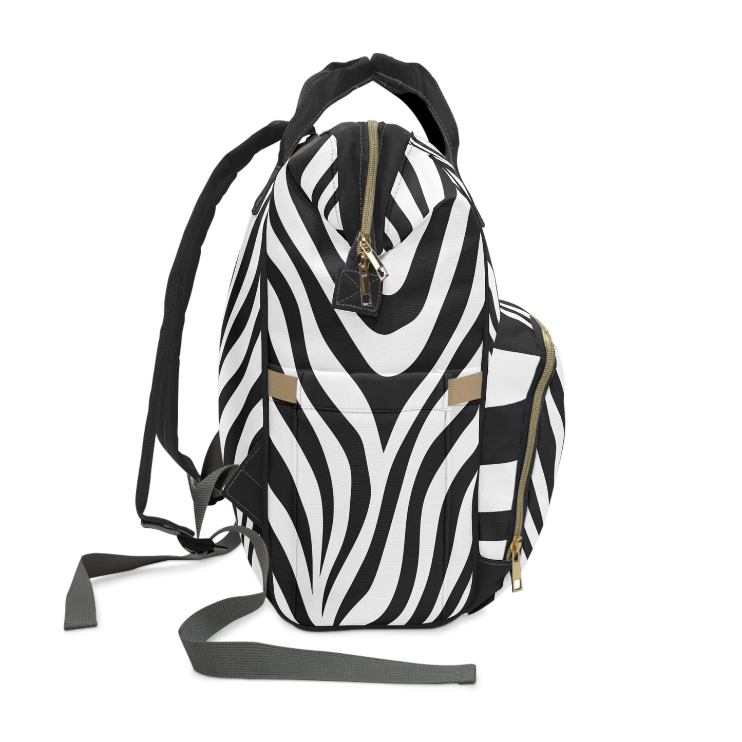 Multifunctional Diaper Backpack - Zebra Print