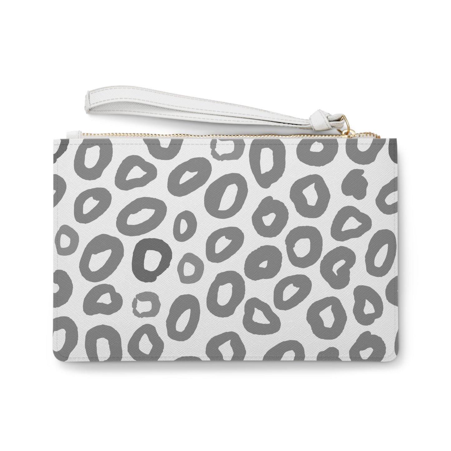 Clutch Bag - White Leopard