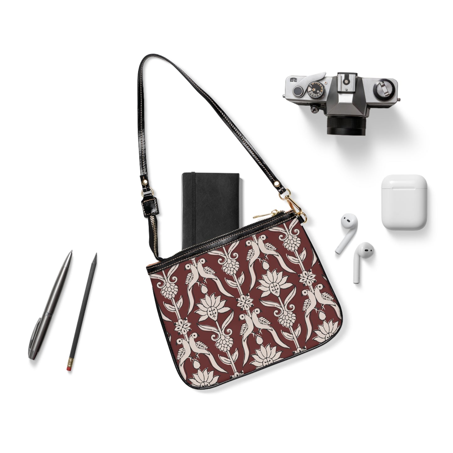 Small Shoulder Bag - Burgandy