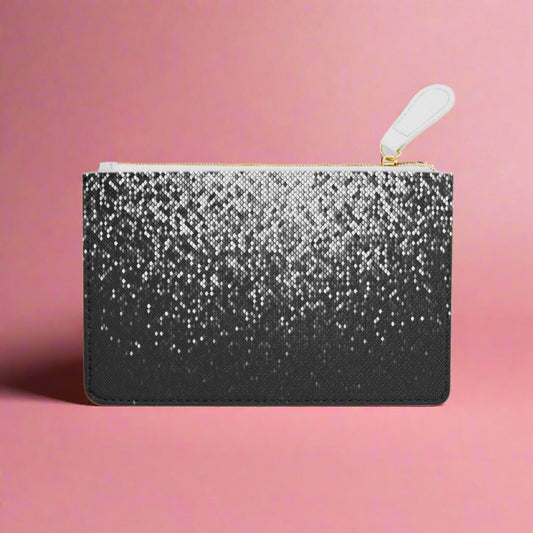 Mini Clutch Bag - Silver Sparkles