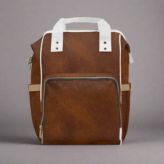 Multifunctional Diaper Backpack - Brown