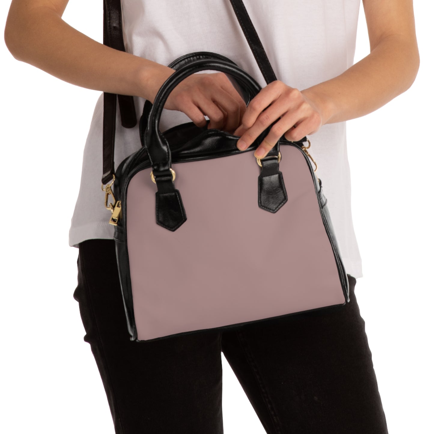 Shoulder Handbag - Light Brown