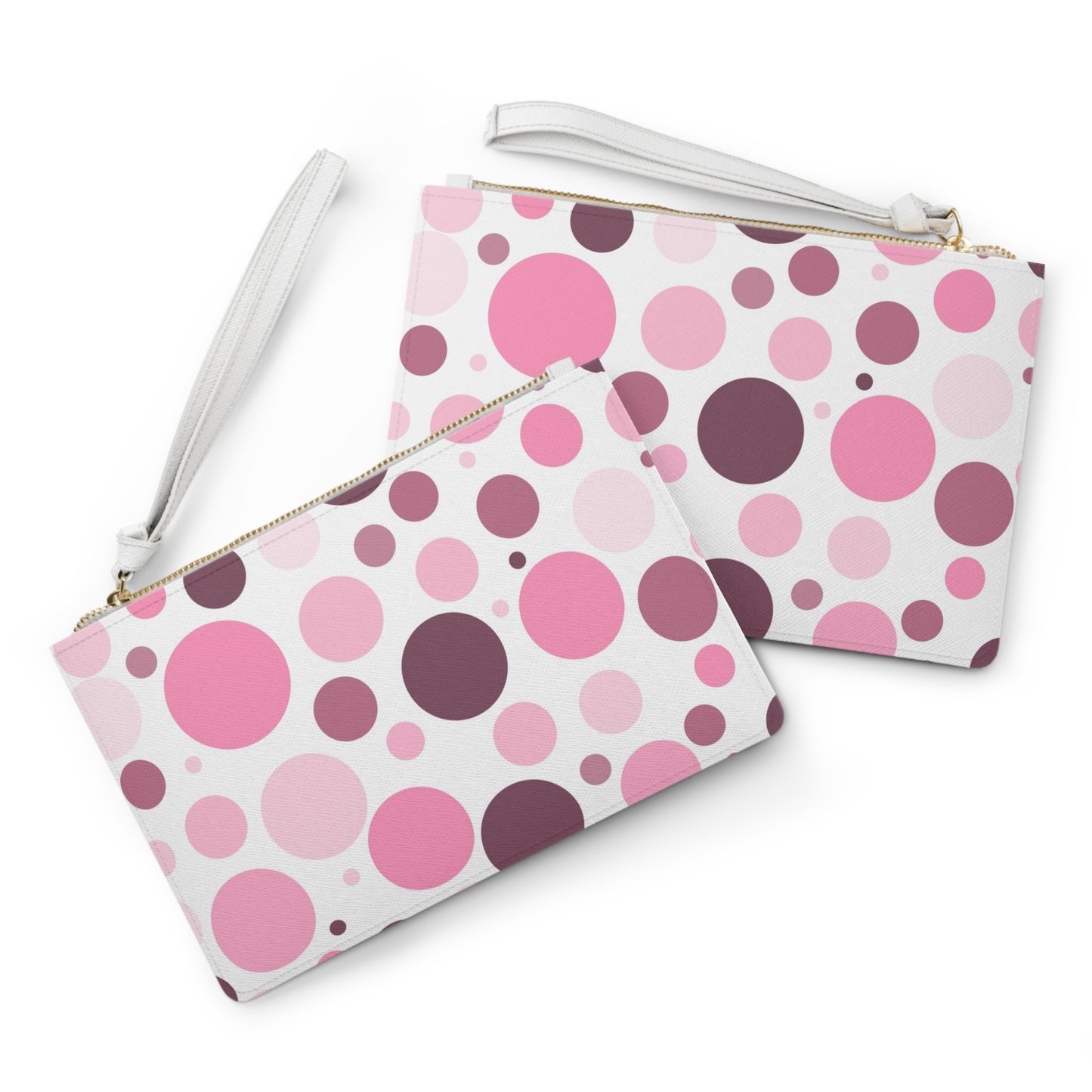 Clutch Bag - Pink Polka Dot