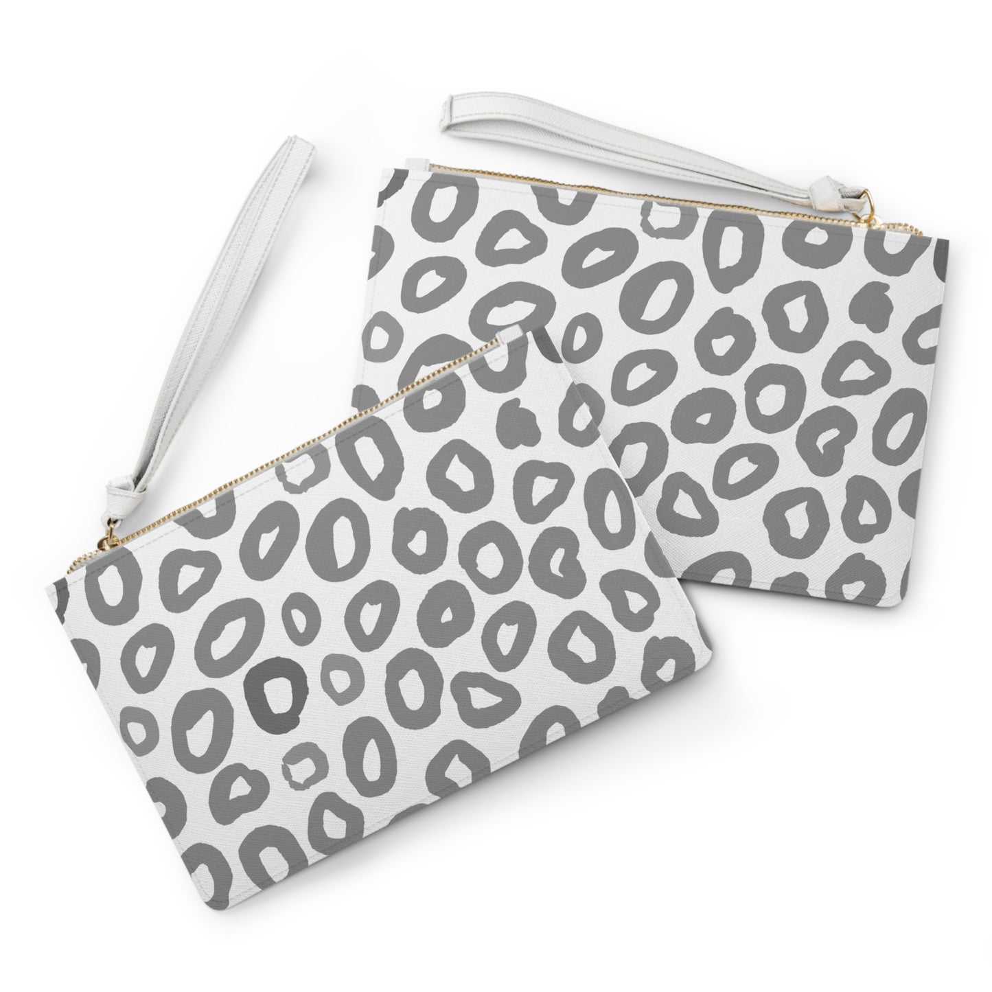 Clutch Bag - White Leopard