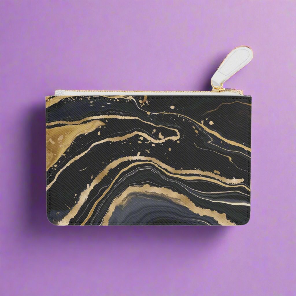 Mini Clutch Bag - Gold Swirl