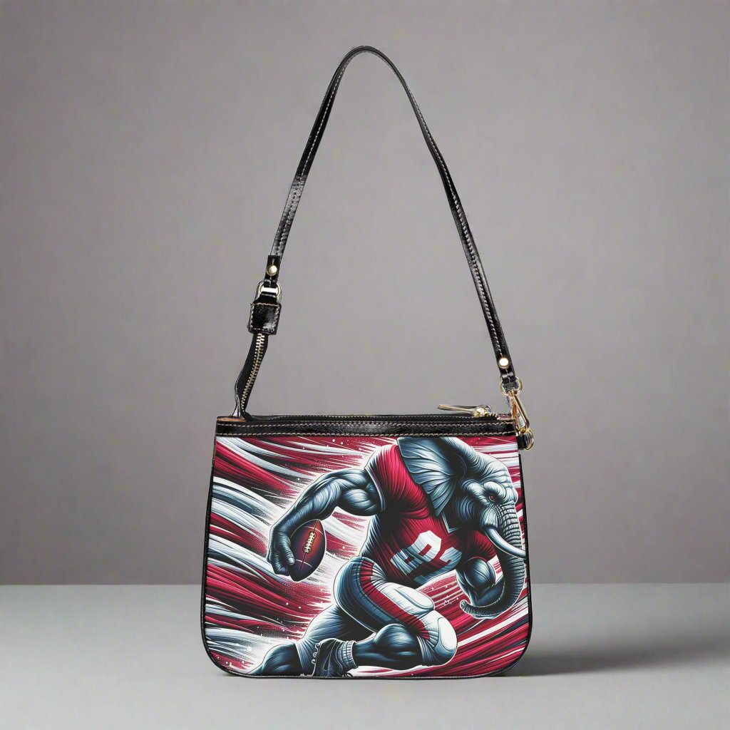 Small Shoulder Bag - Elephant Charging Forward