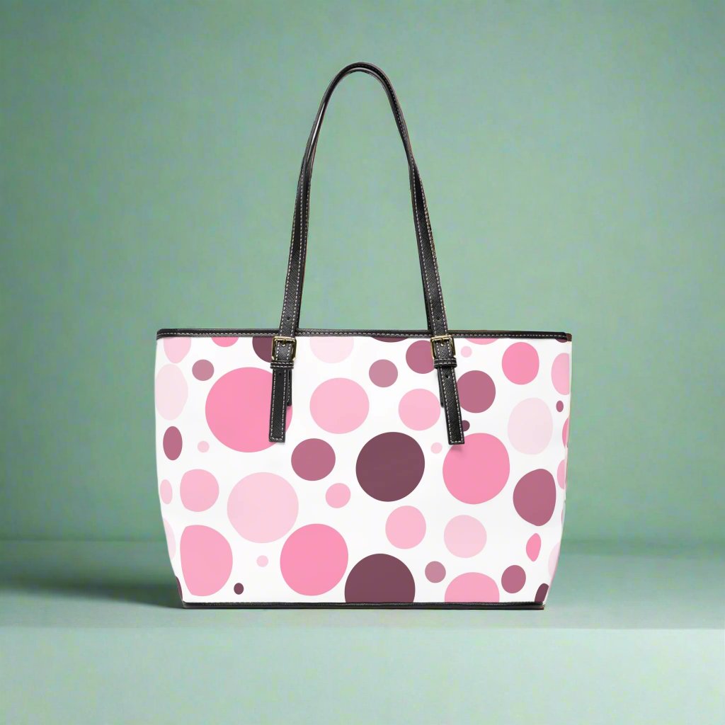 Shoulder Bag - Pink Polka Dots