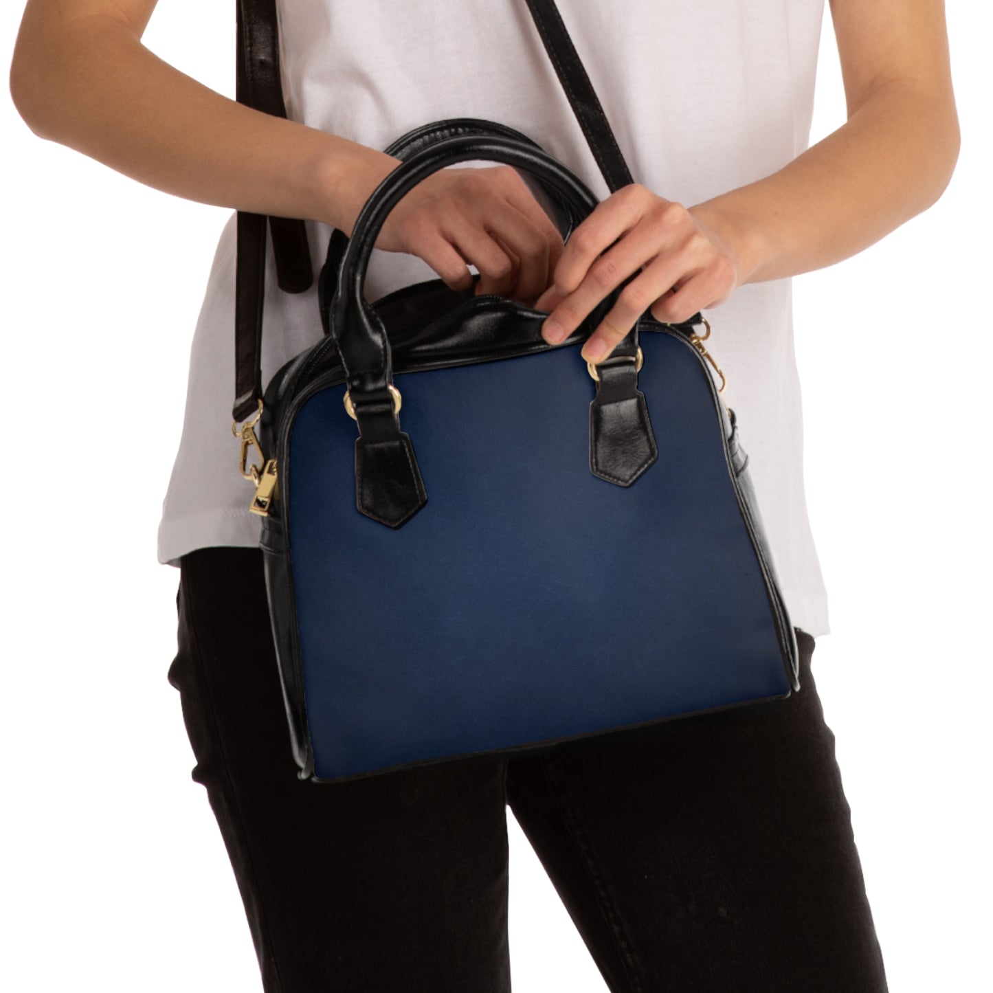 Shoulder Handbag - Dark Blue