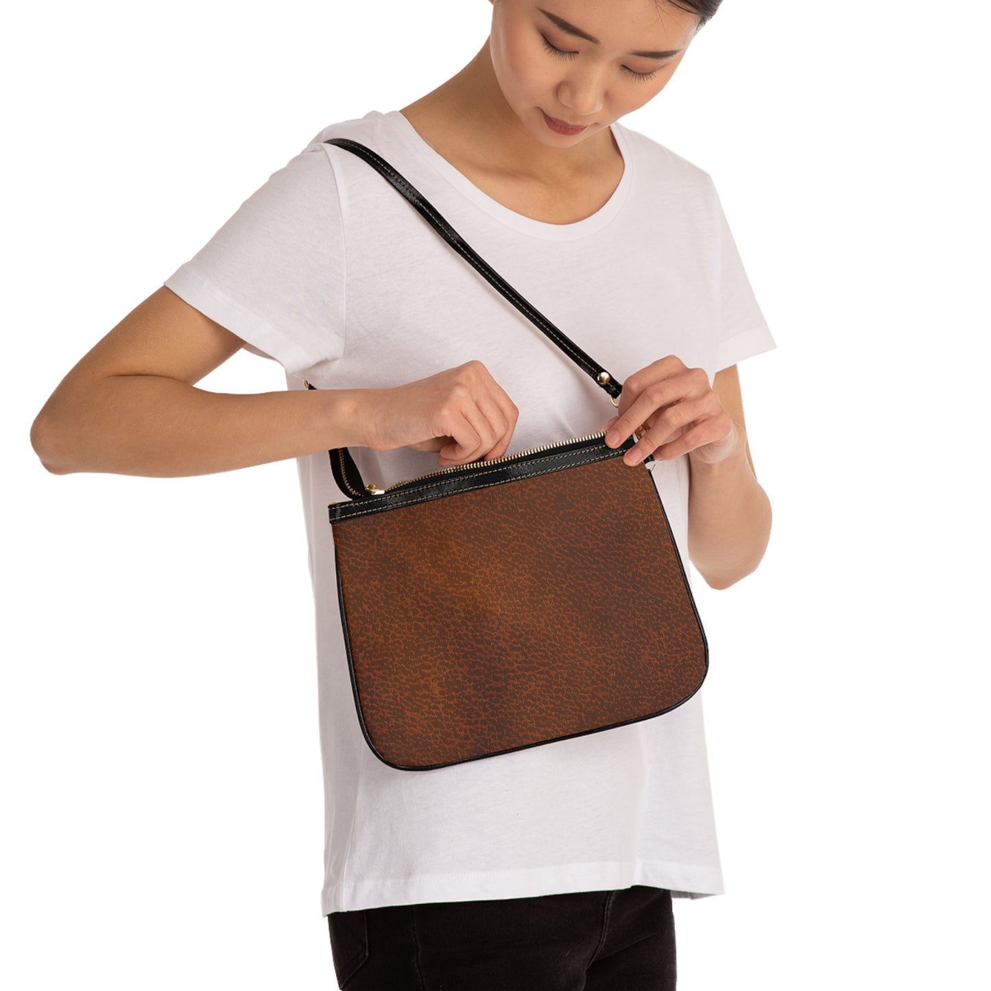 Small Shoulder Bag - Brown