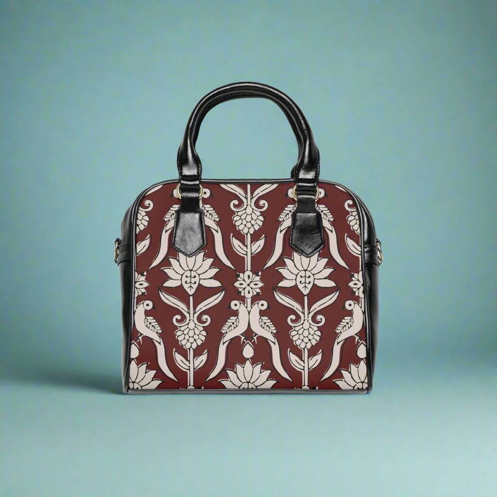 Shoulder Handbag - Burgandy