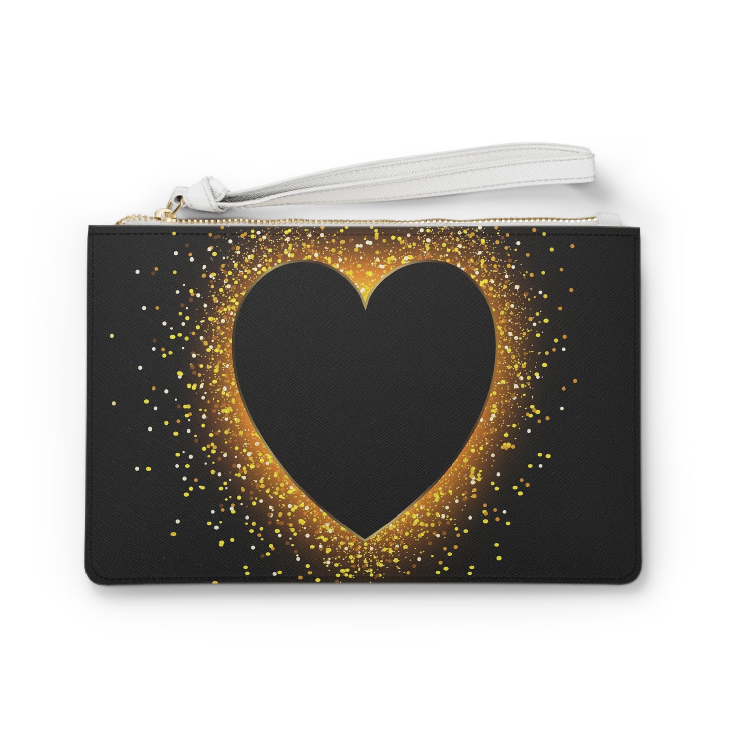 Clutch Bag - Gold Heart