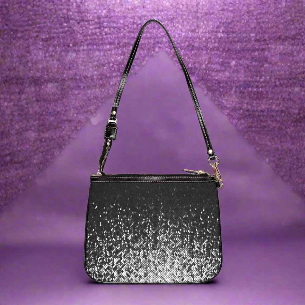 Small Shoulder Bag - Silver Glitter