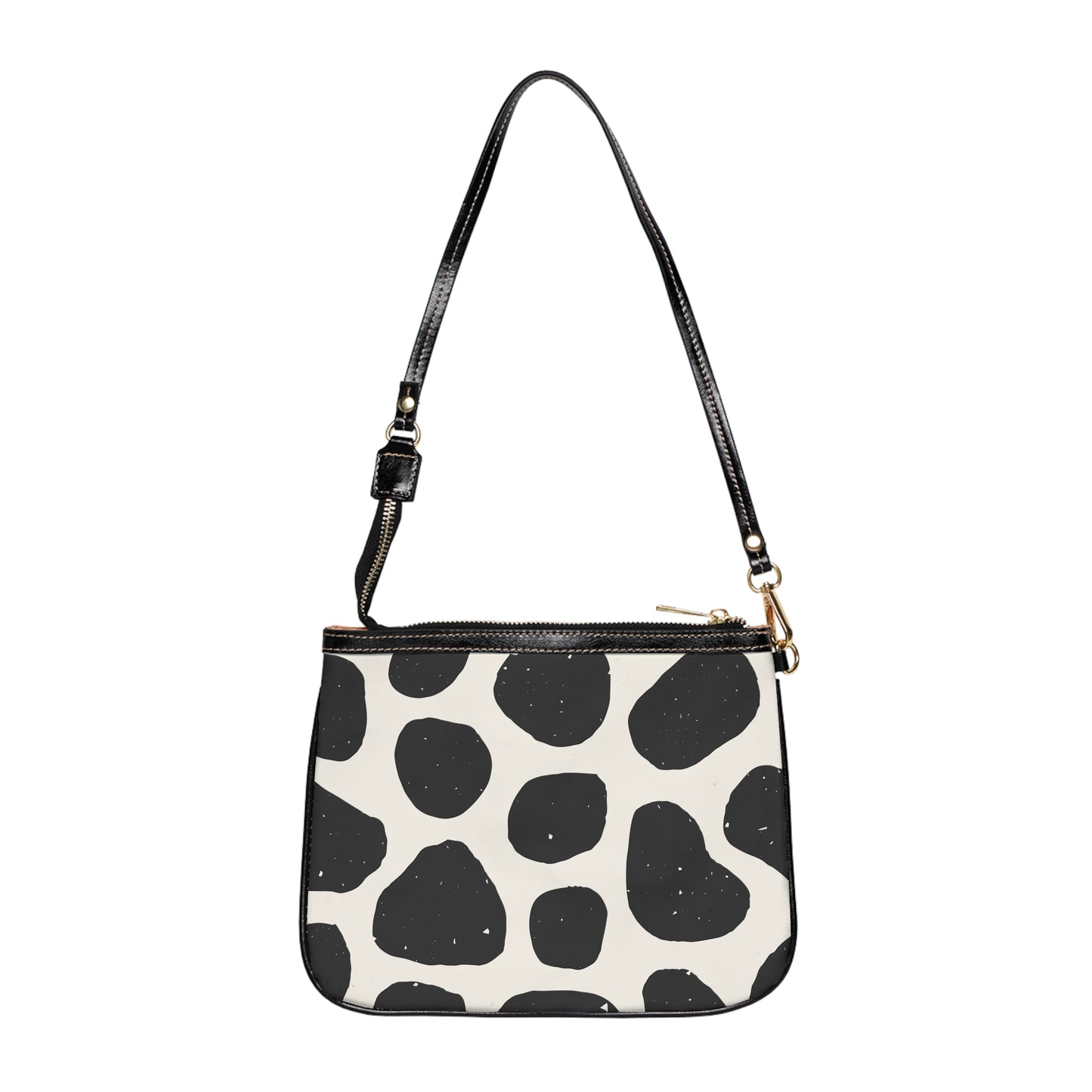 Small Shoulder Bag - Black/White Animal Print