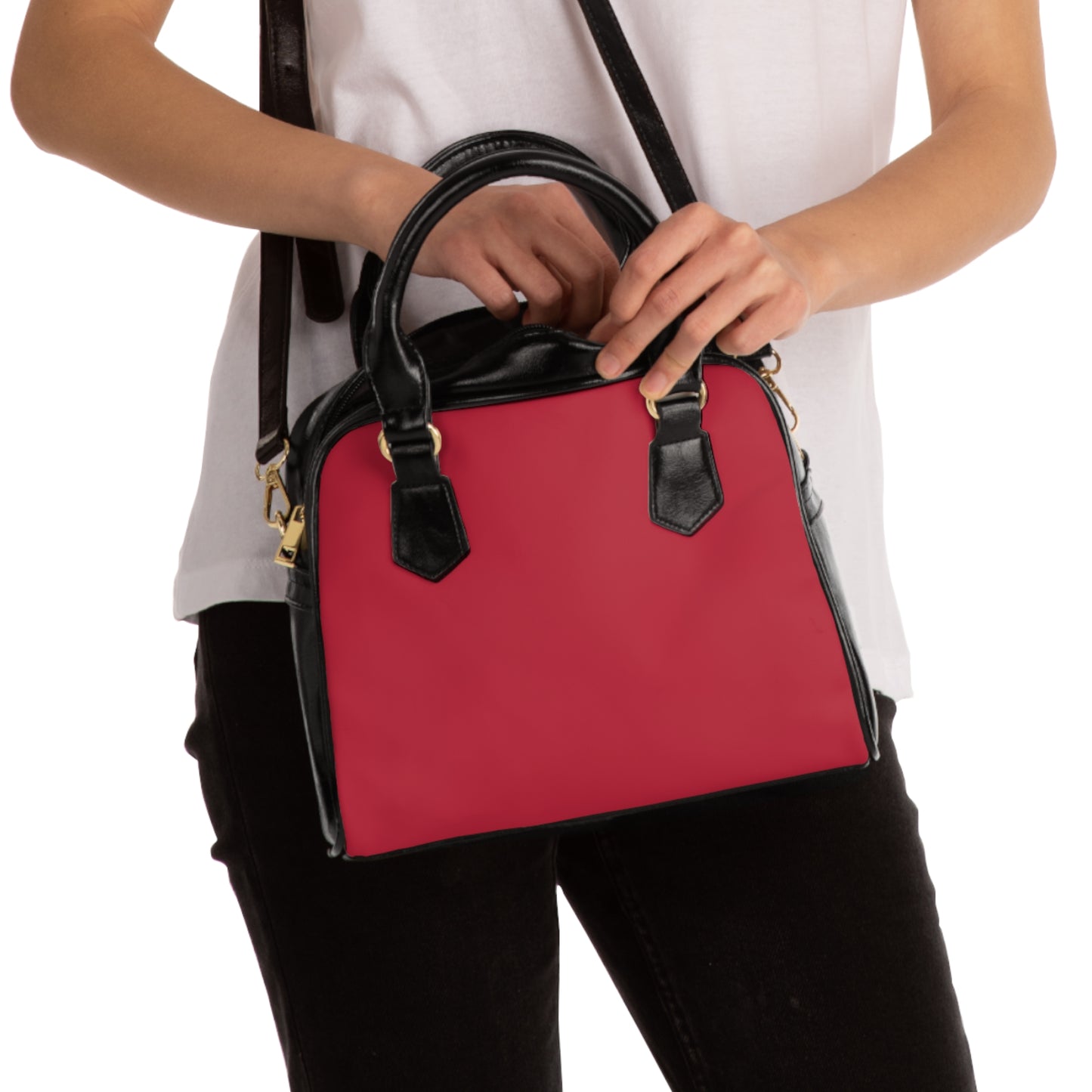 Shoulder Handbag - Red