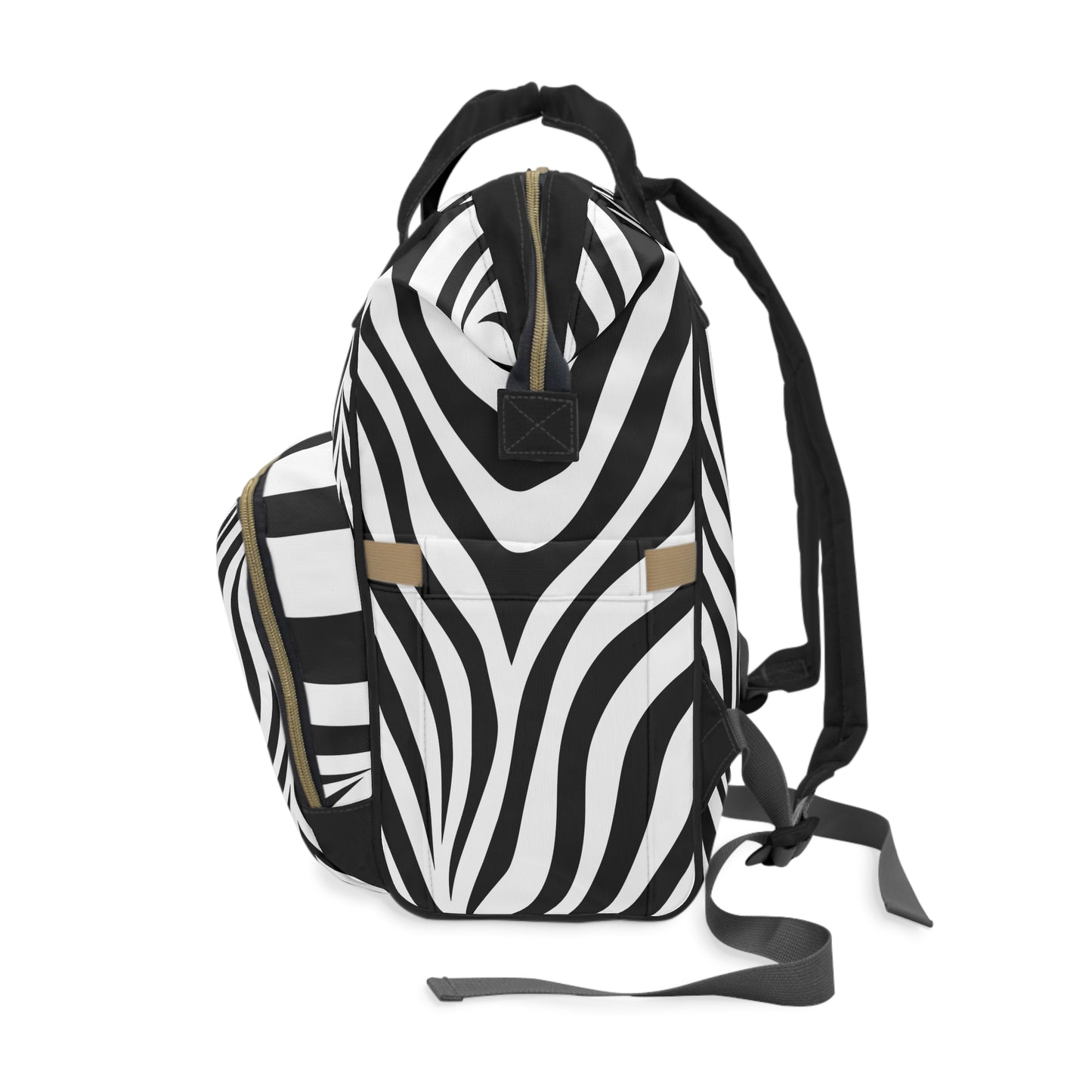 Multifunctional Diaper Backpack - Zebra Print