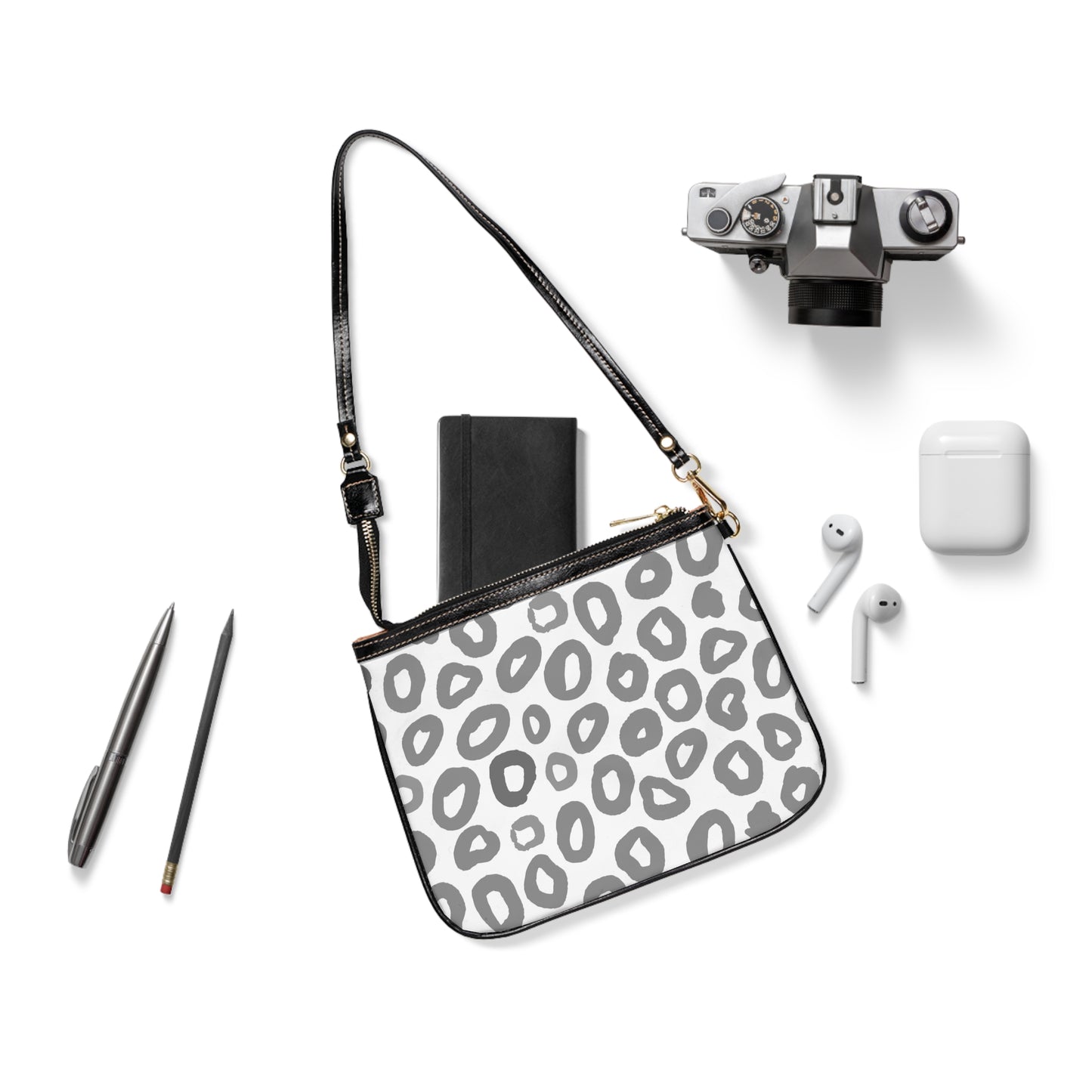 Small Shoulder Bag - White Leopard