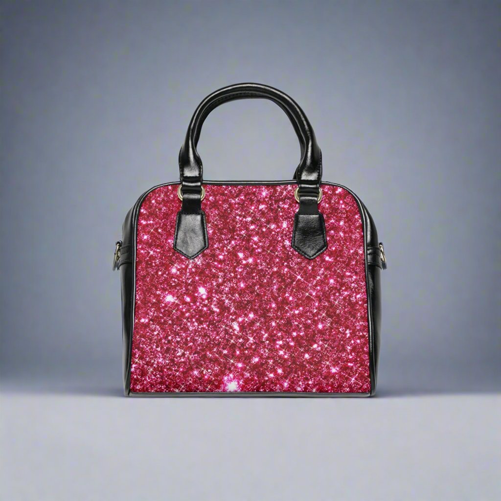 Shoulder Handbag - Pink Sparkles