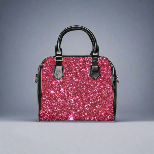 Shoulder Handbag - Pink Sparkles