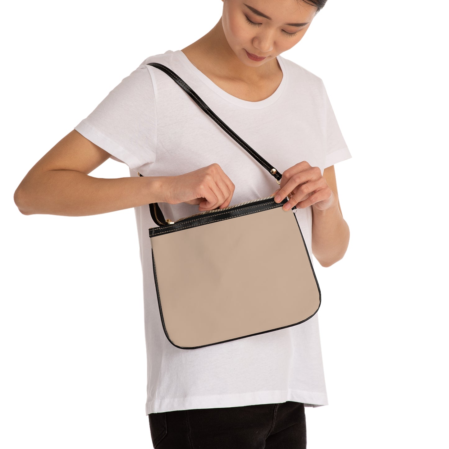 Small Shoulder Bag - Beige