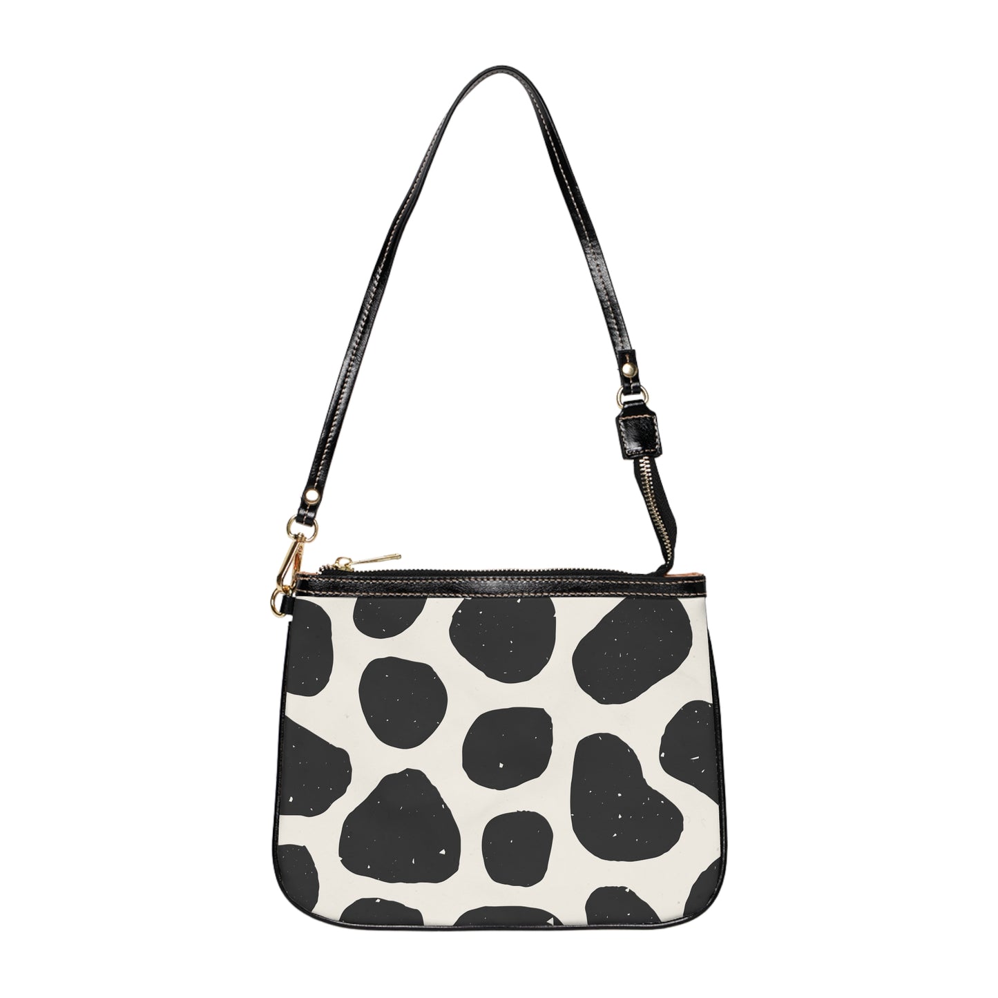 Small Shoulder Bag - Black/White Animal Print