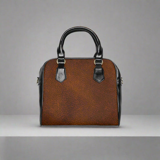 Shoulder Handbag - Brown