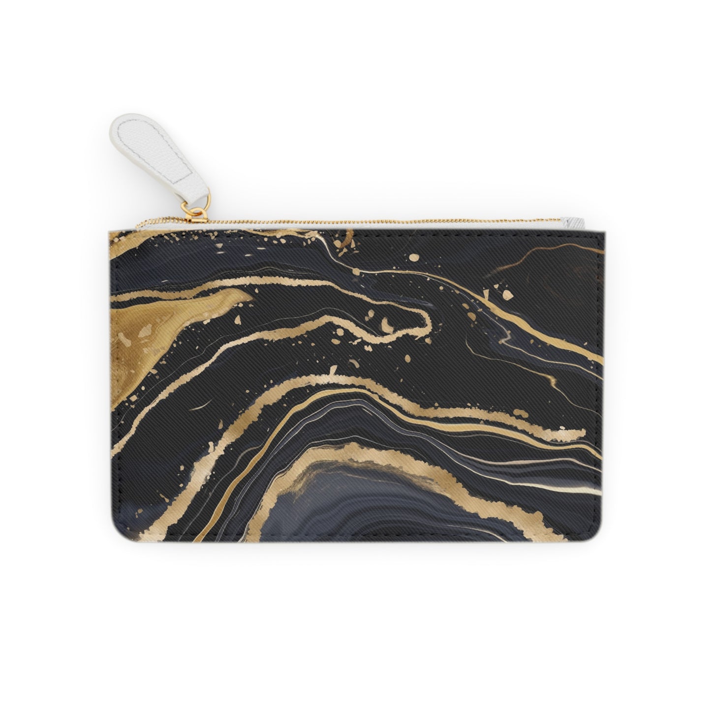 Mini Clutch Bag - Gold Swirl