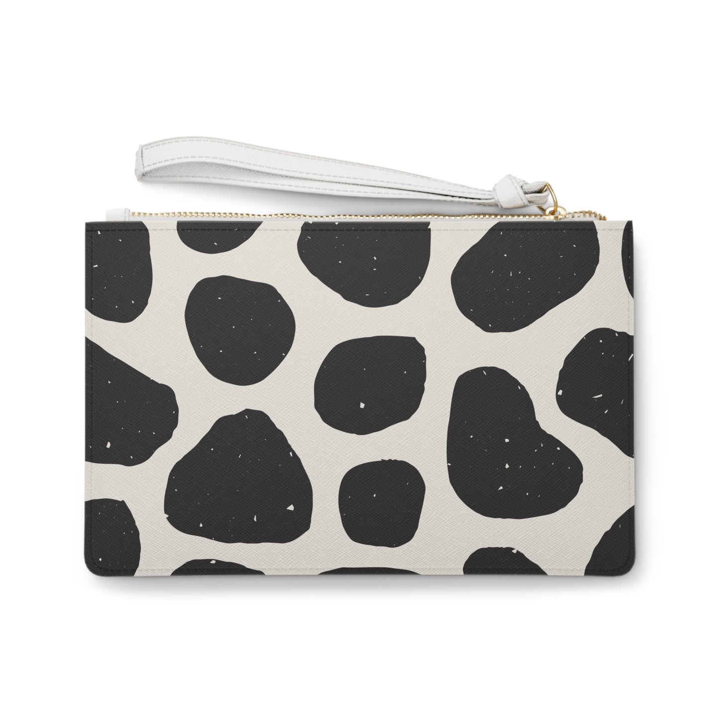 Clutch Bag - Black/White Animal Print