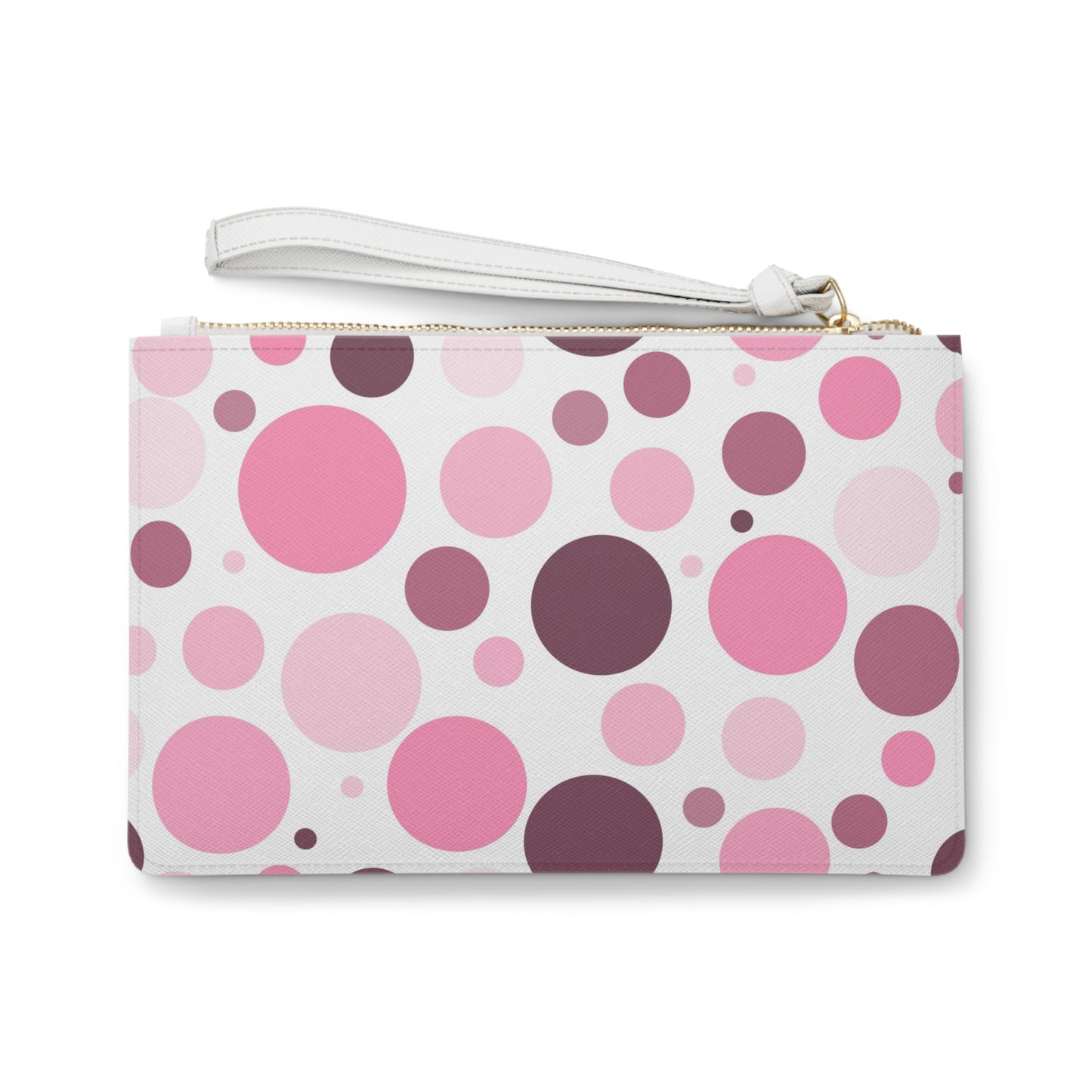 Clutch Bag - Pink Polka Dot