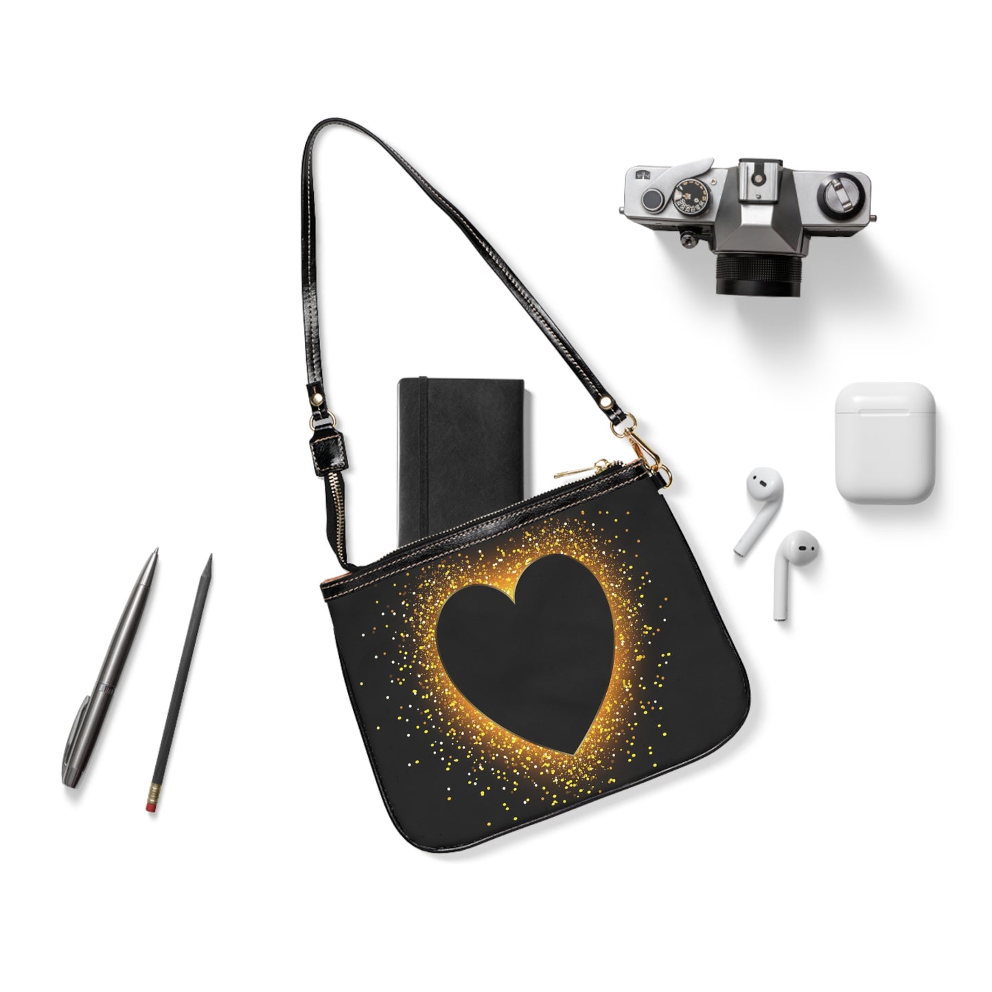 Small Shoulder Bag - Gold Heart