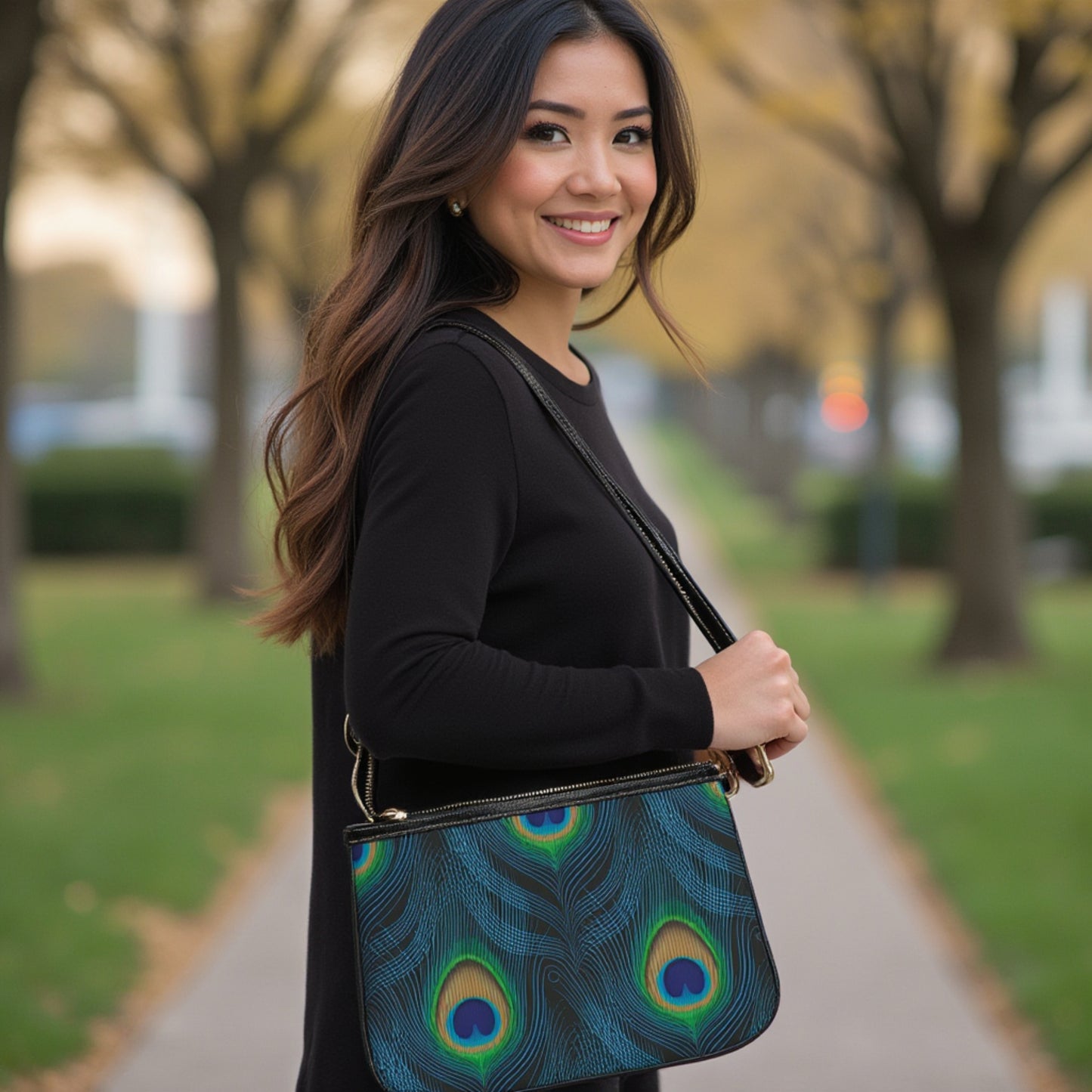 Small Shoulder Bag - Peacock