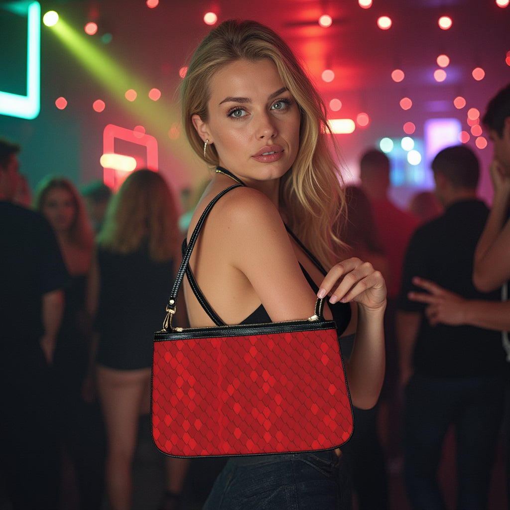 Small Shoulder Bag - Red Sparkles