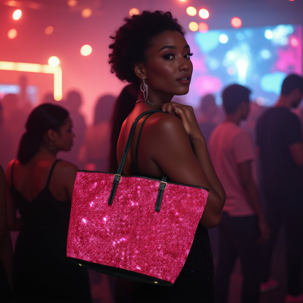 Shoulder Bag - Pink Sparkles